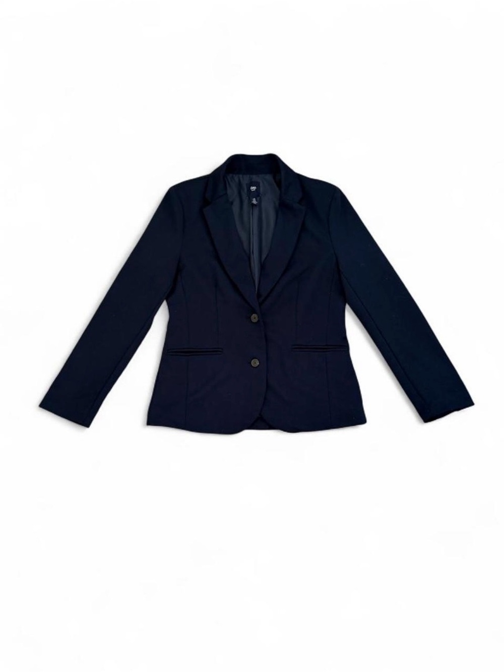 GAP Women's Navy Two-Button Fitted Blazer